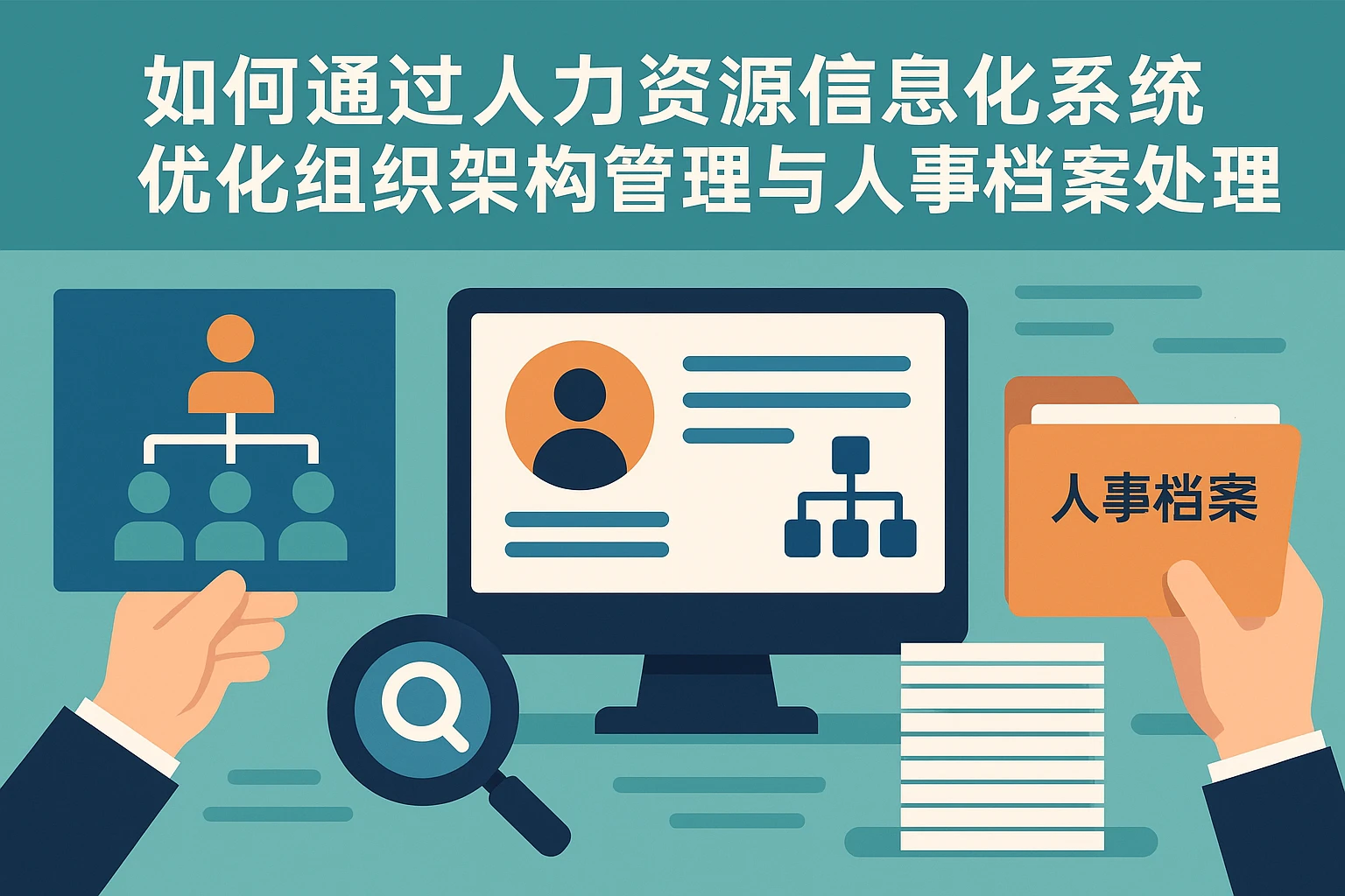 如何通过人力资源信息化系统优化组织架构管理与人事档案处理