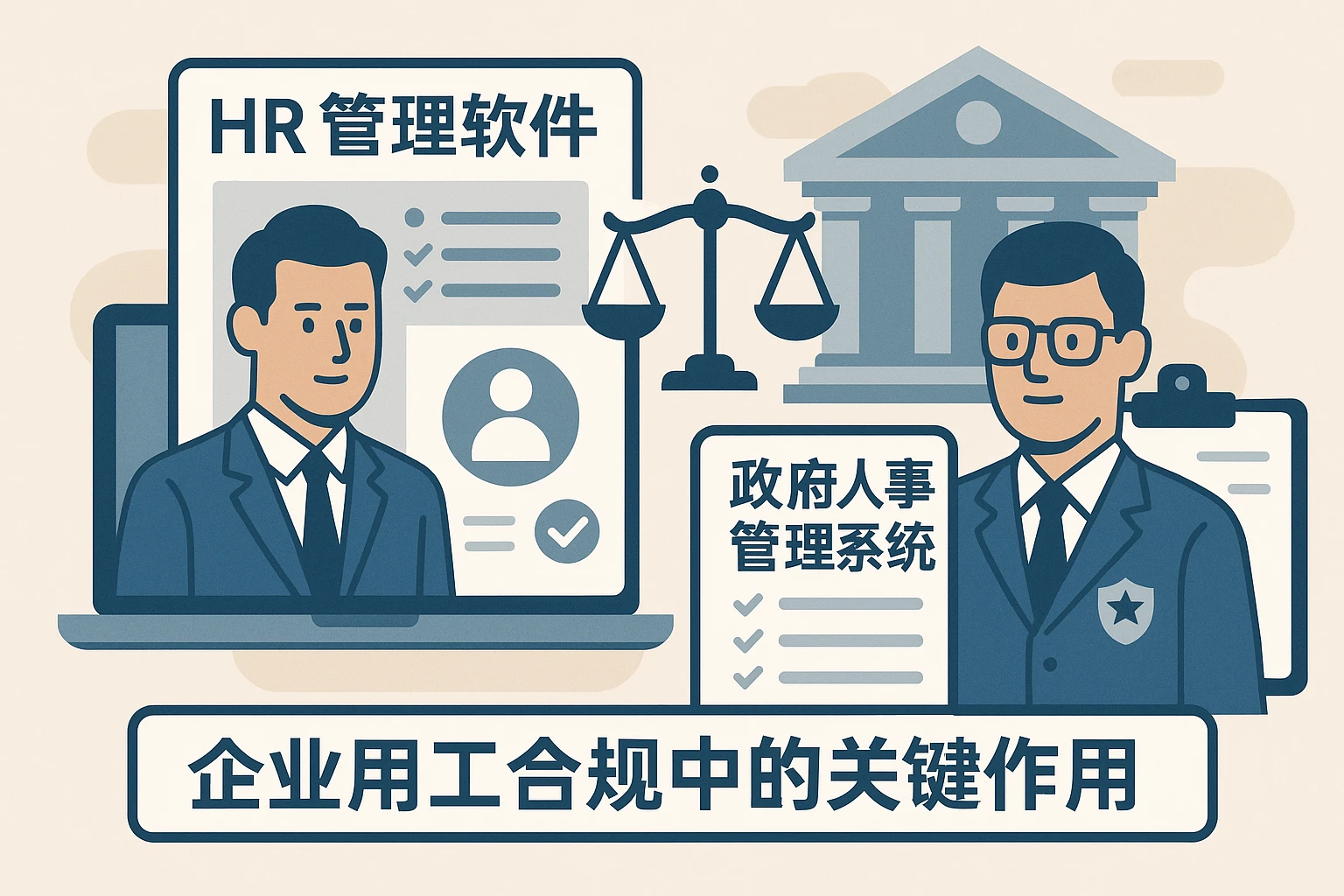 HR管理软件与政府人事管理系统在企业用工合规中的关键作用
