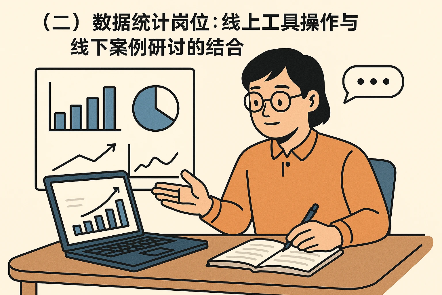 （二）数据统计岗位：线上工具操作与线下案例研讨的结合