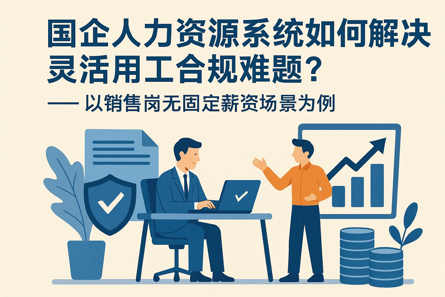 国企人力资源系统如何解决灵活用工合规难题？——以销售岗无固定薪资场景为例