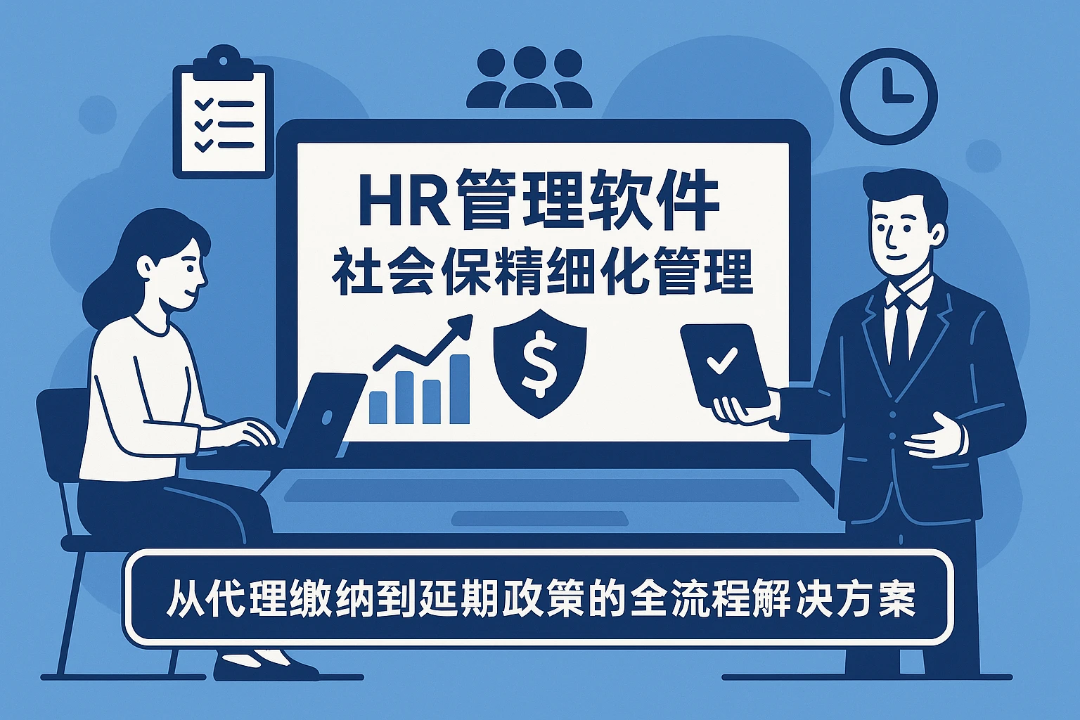 HR管理软件赋能企业社保精细化管理:从代理缴纳到延迟政策的全流程解决方案