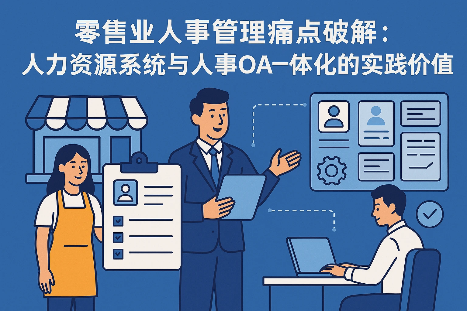 零售业人事管理痛点破解：人力资源系统与人事OA一体化的实践价值