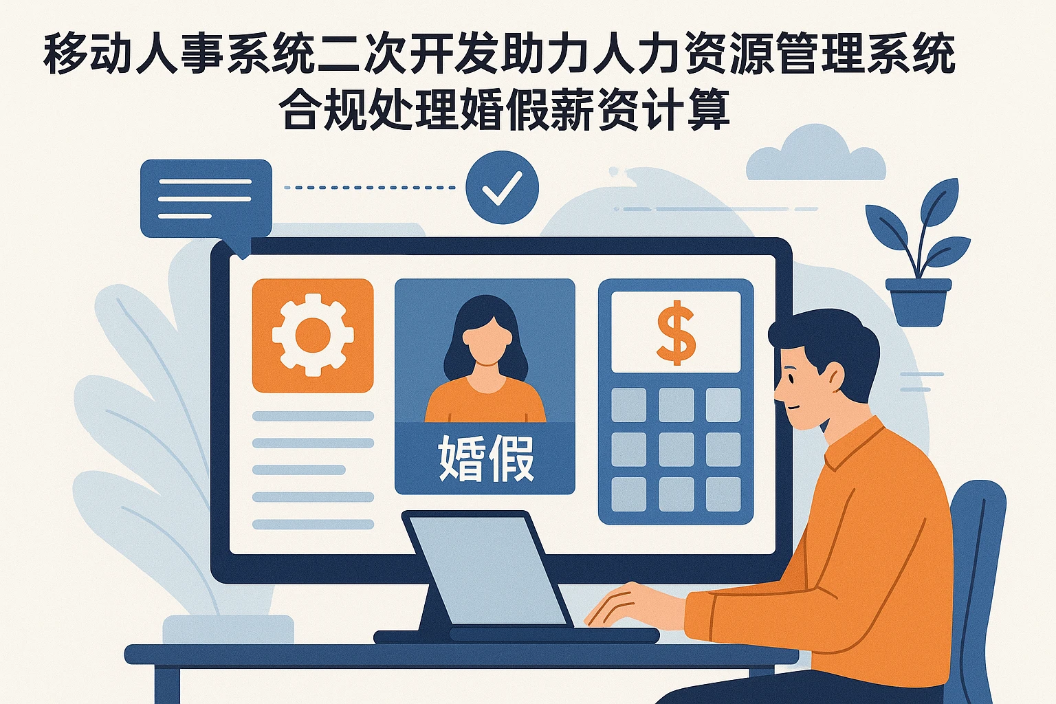 移动人事系统二次开发助力人力资源管理系统合规处理婚假薪资计算