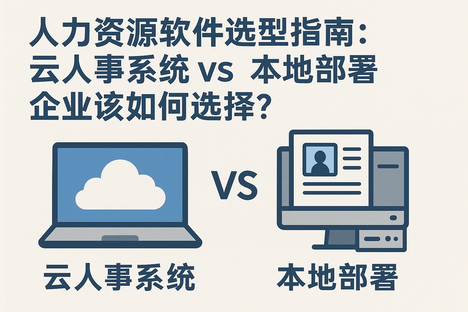人力资源软件选型指南：云人事系统vs本地部署，企业该如何选择？