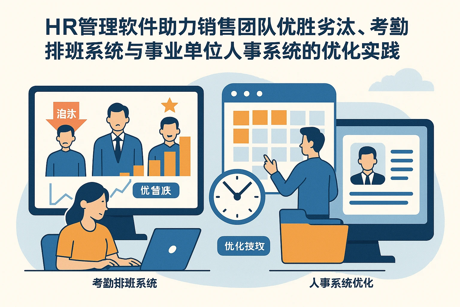 HR管理软件助力销售团队优胜劣汰，考勤排班系统与事业单位人事系统的优化实践