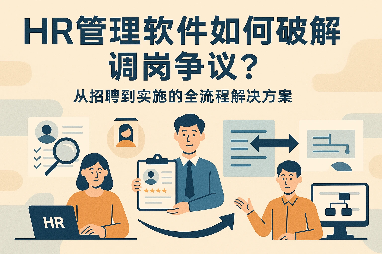 HR管理软件如何破解调岗争议?从招聘到实施的全流程解决方案