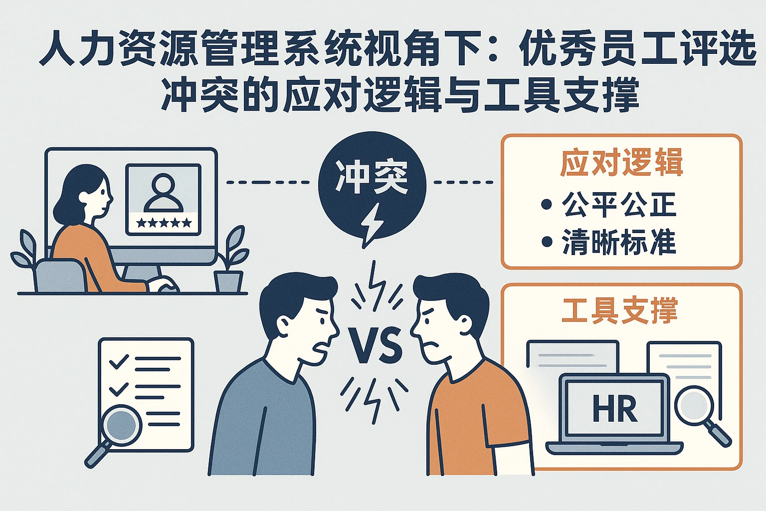 人力资源管理系统视角下:优秀员工评选冲突的应对逻辑与工具支撑