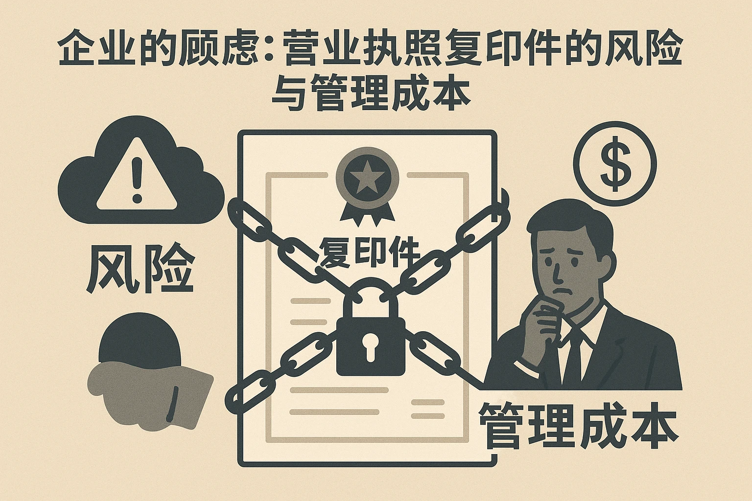 2. 企业的顾虑：营业执照复印件的风险与管理成本