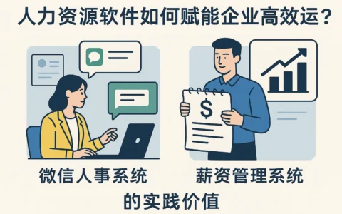 人力资源软件如何赋能企业高效运营？微信人事系统与薪资管理系统的实践价值