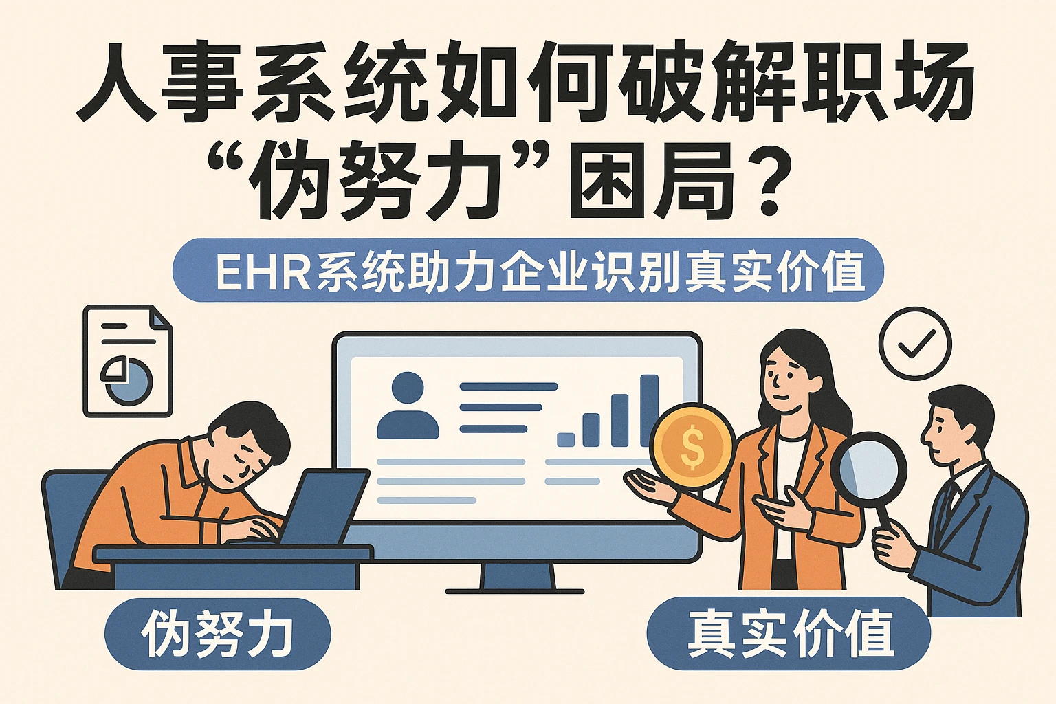 人事系统如何破解职场“伪努力”困局？EHR系统助力企业识别真实价值
