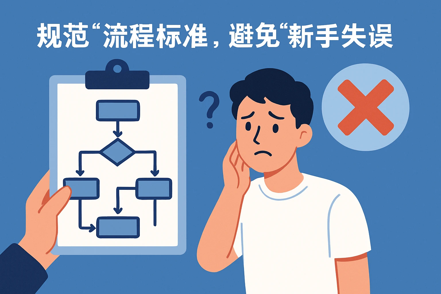 2. 规范“流程标准”,避免“新手失误”
