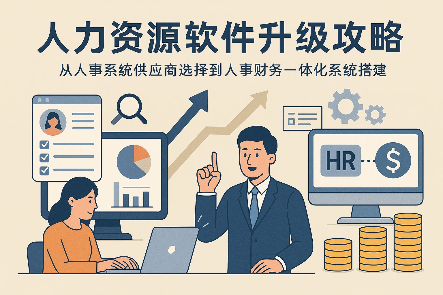 人力资源软件升级攻略：从人事系统供应商选择到人事财务一体化系统搭建