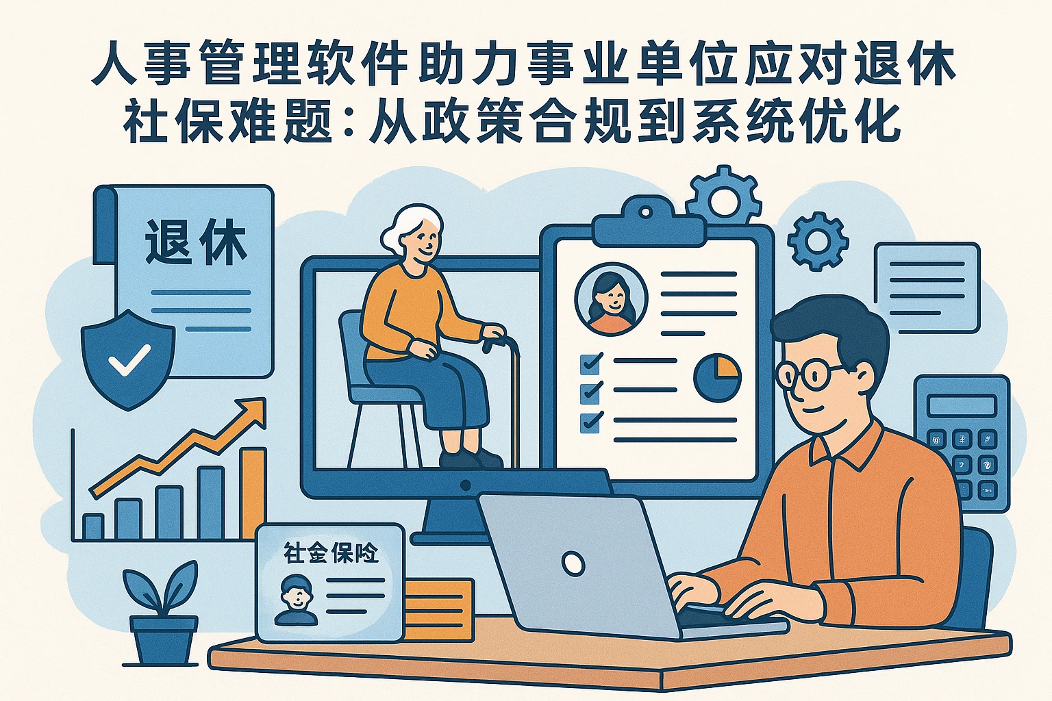 人事管理软件助力事业单位应对退休社保难题：从政策合规到系统优化