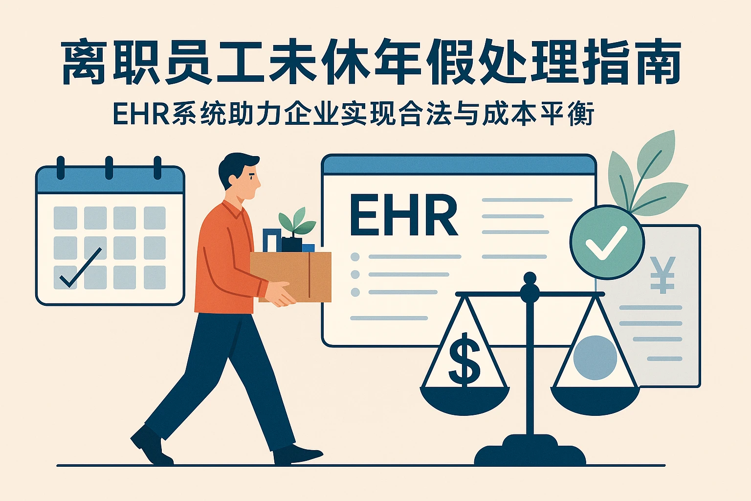 离职员工未休年假处理指南：ehr系统助力企业实现合法与成本平衡