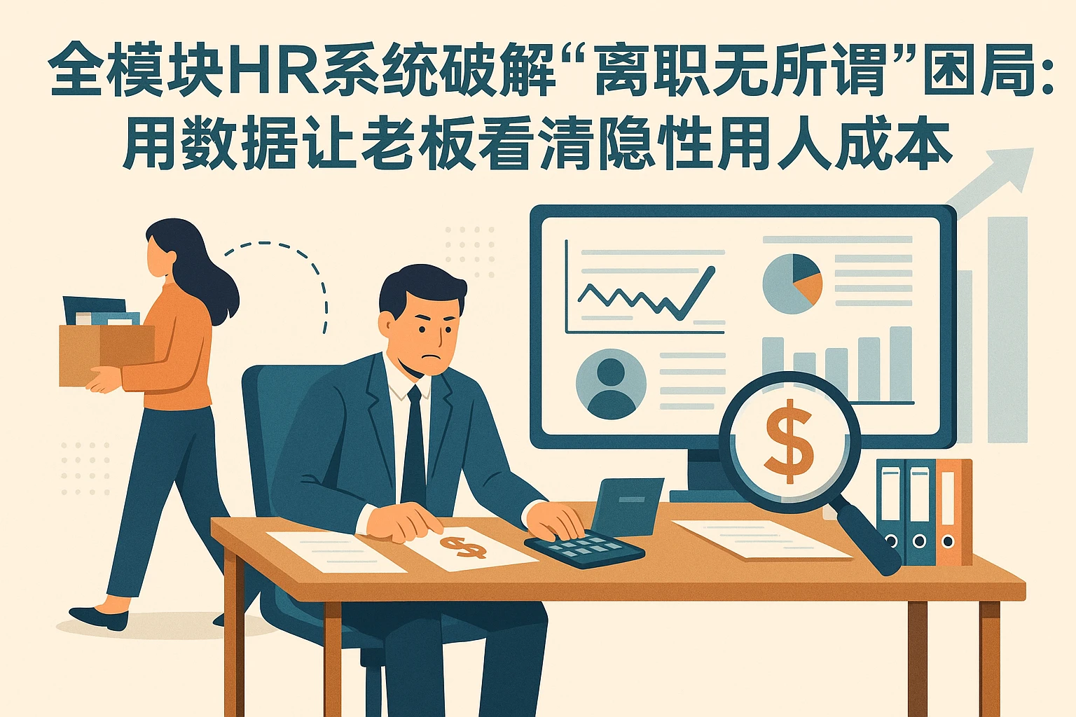 全模块HR系统破解“离职无所谓”困局:用数据让老板看清隐性用人成本