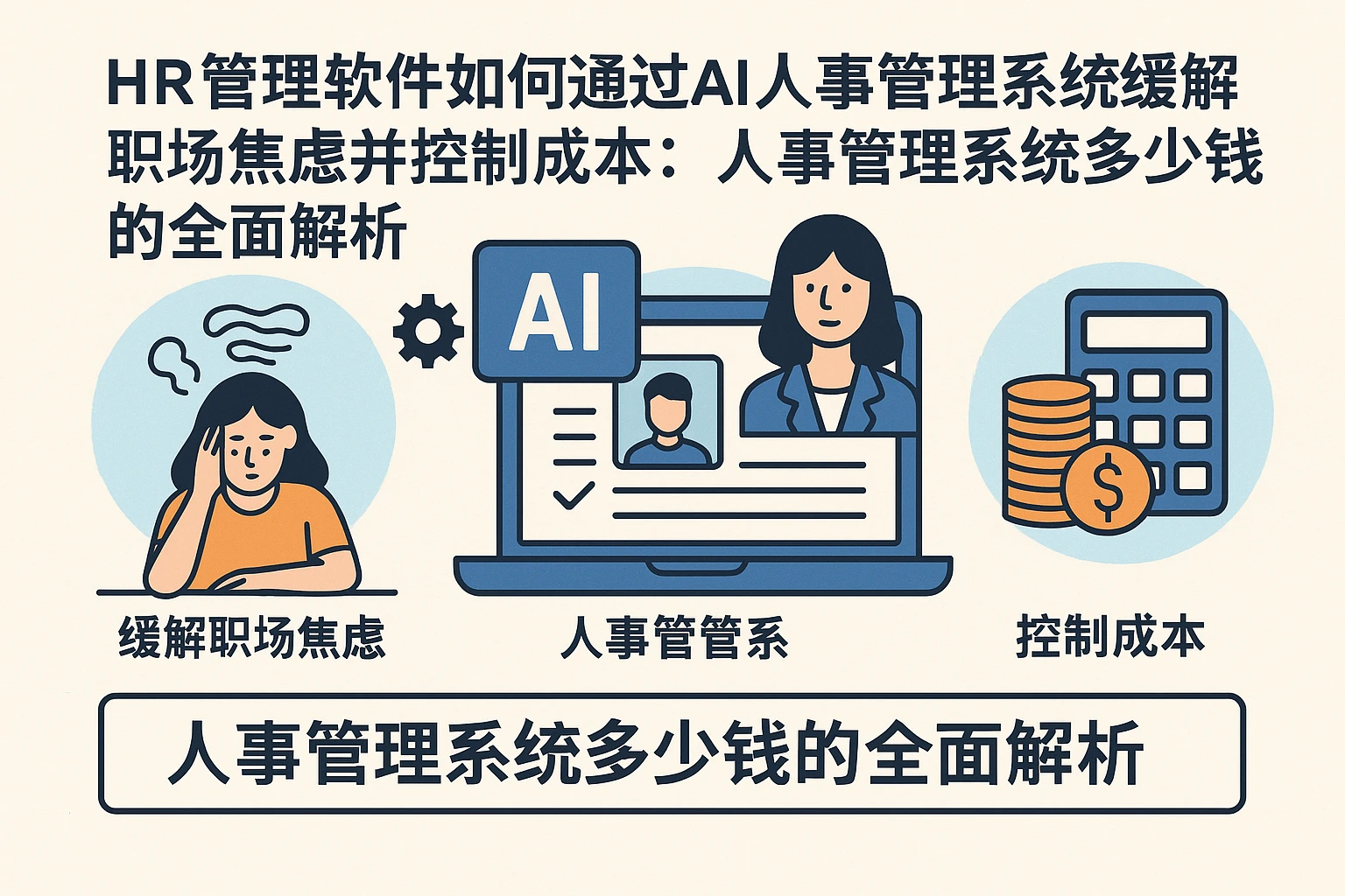 HR管理软件如何通过AI人事管理系统缓解职场焦虑并控制成本：人事管理系统多少钱的全面解析