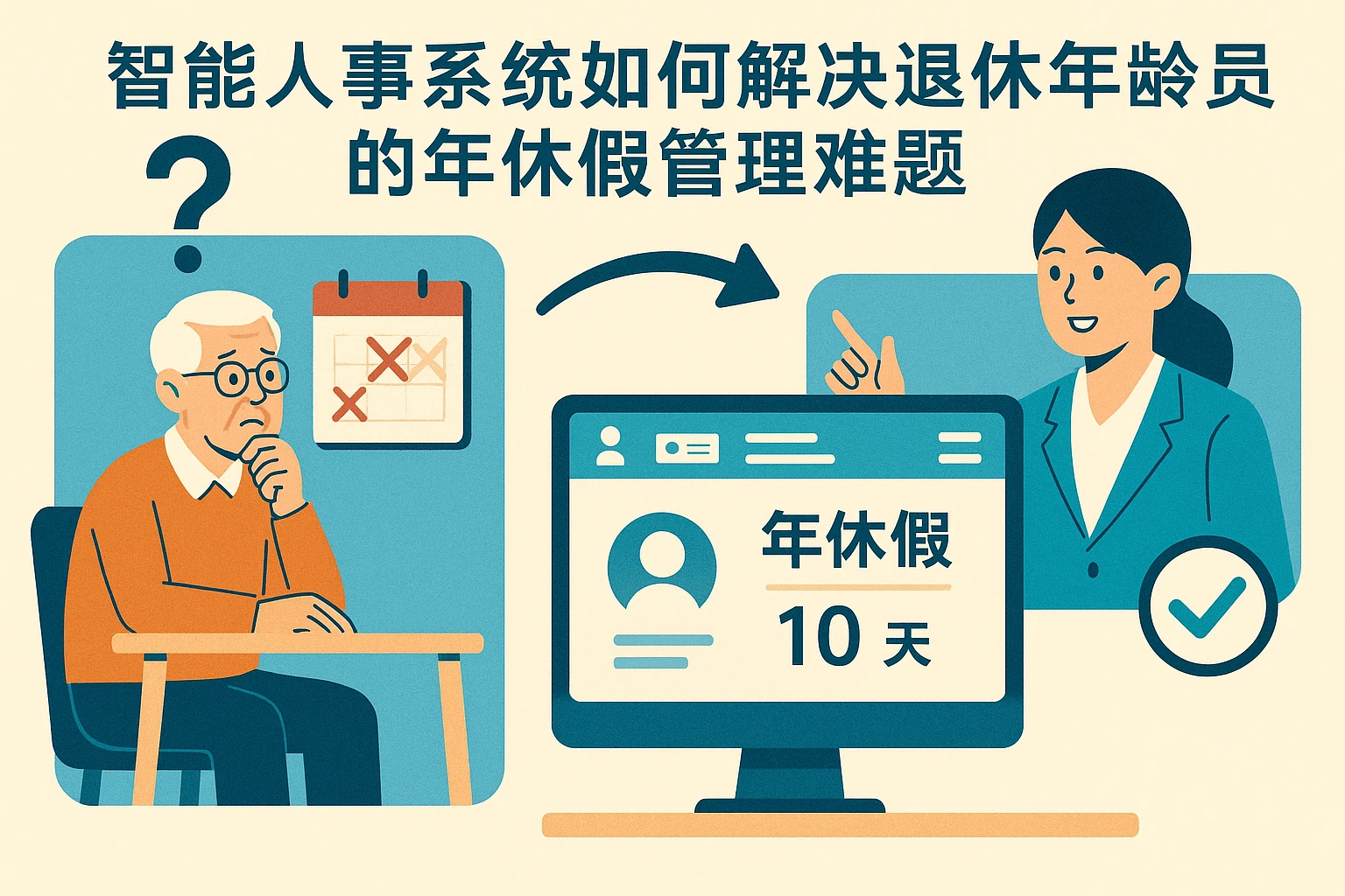 智能人事系统如何解决退休年龄员工的年休假管理难题