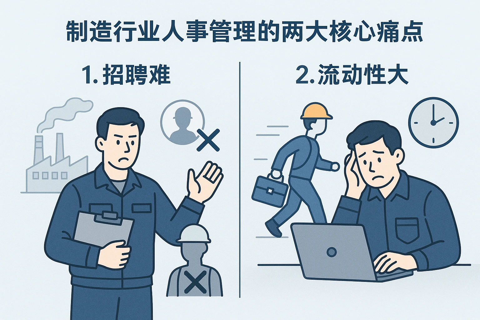 2. 制造行业人事管理的两大核心痛点