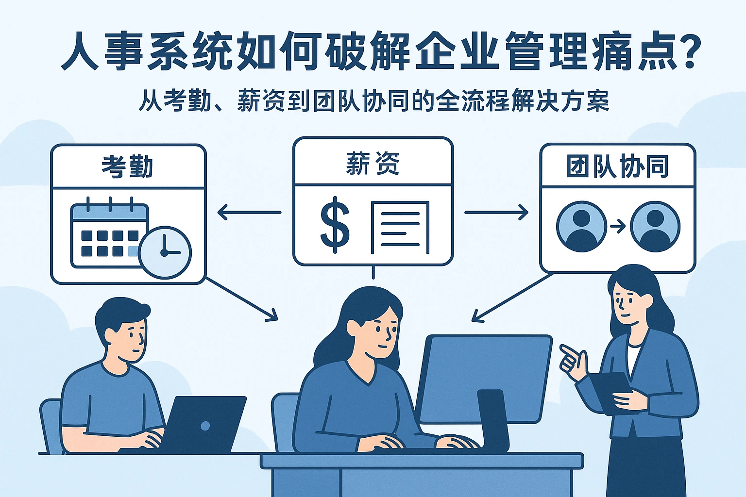 人事系统如何破解企业管理痛点？从考勤、薪资到团队协同的全流程解决方案