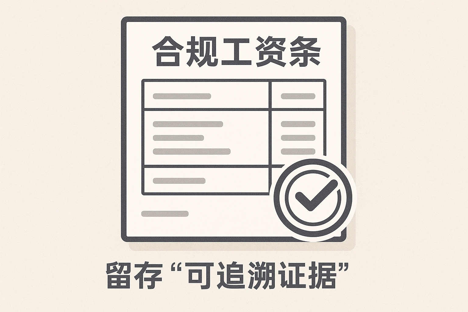 2. 生成“合规工资条”，留存“可追溯证据”