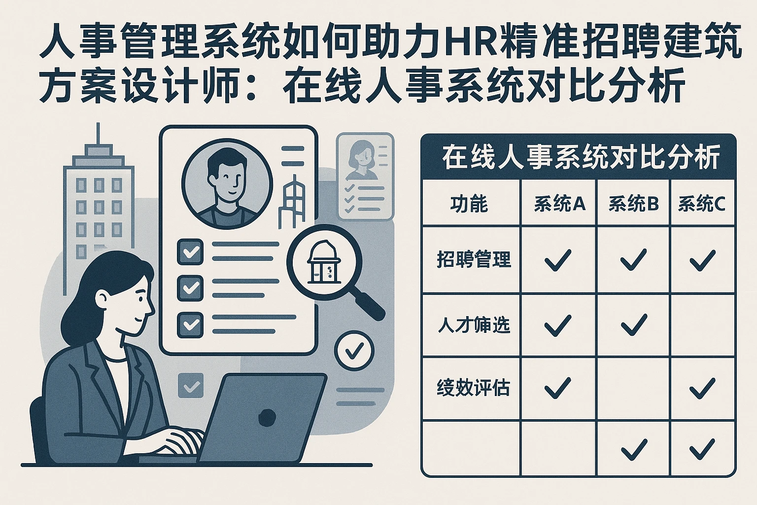 人事管理系统如何助力HR精准招聘建筑方案设计师：在线人事系统对比分析