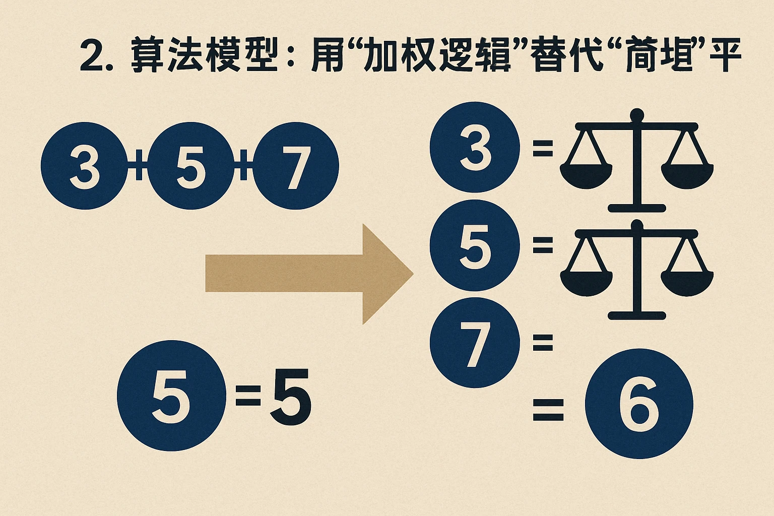 2. 算法模型：用“加权逻辑”替代“简单平均”