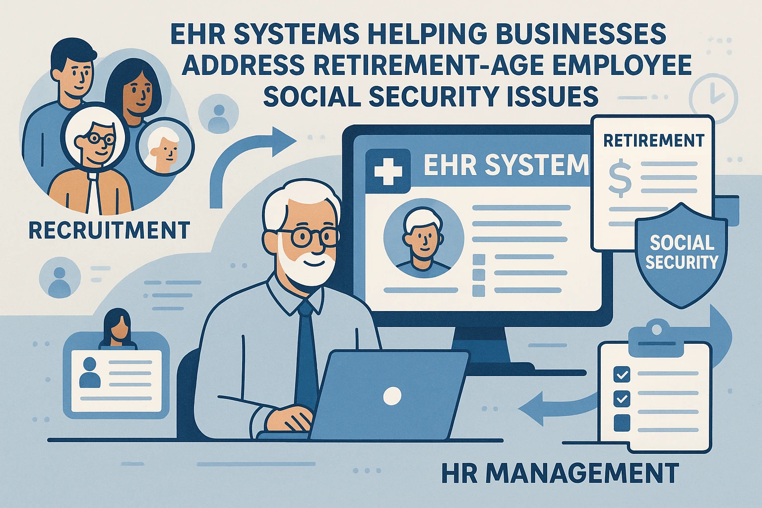 EHR系统助力企业应对退休年龄员工社保问题:从招聘到人事管理的全流程解决方案