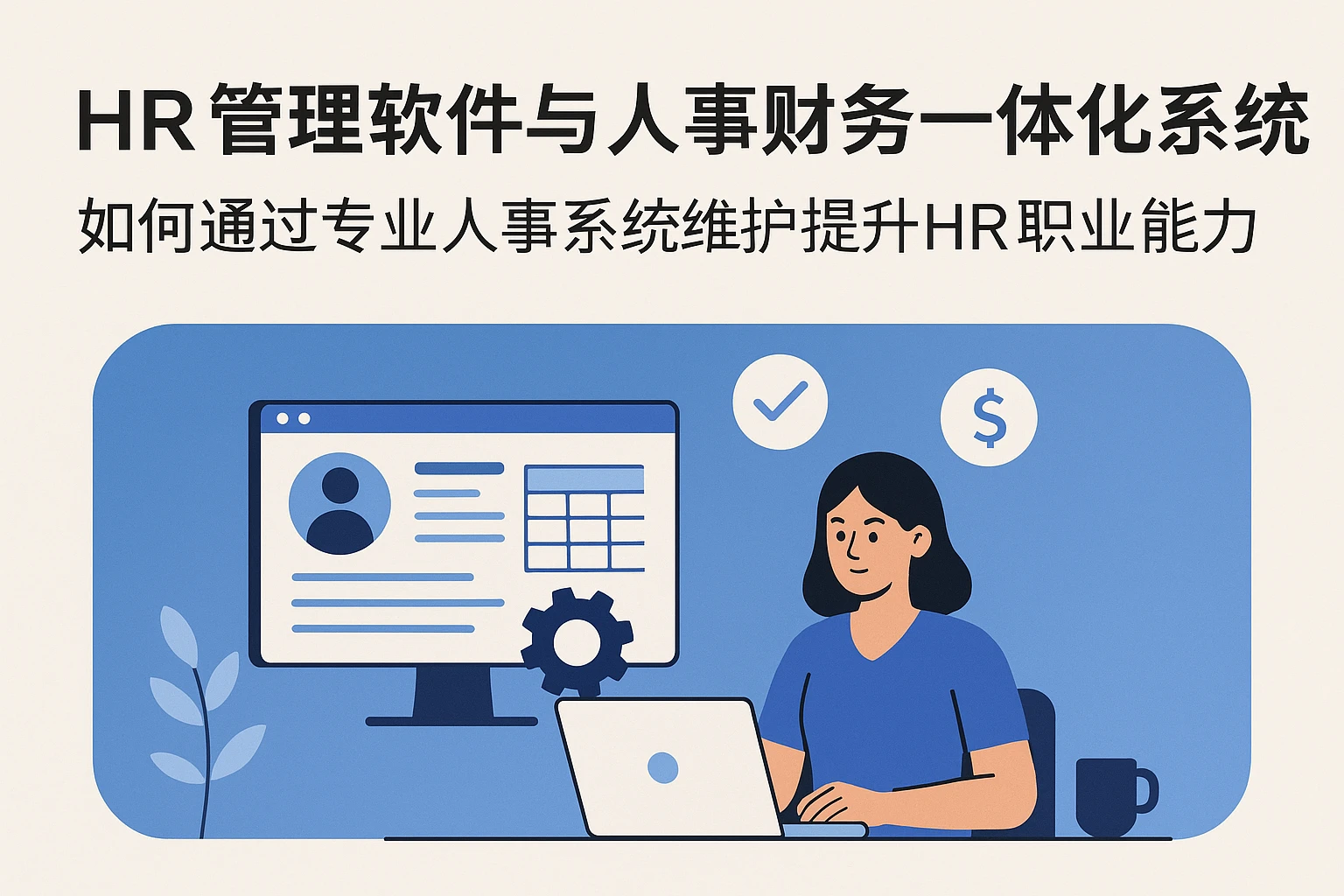 HR管理软件与人事财务一体化系统：如何通过专业人事系统维护提升HR职业能力