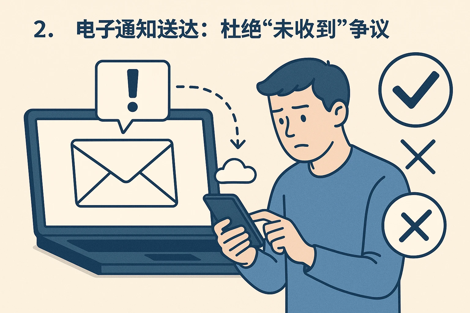 2. 电子通知送达：杜绝“未收到”争议