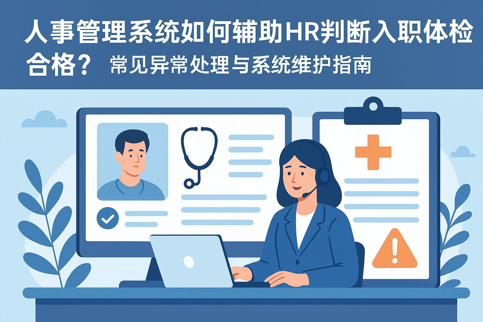 人事管理系统如何辅助HR判断入职体检合格？常见异常处理与系统维护指南