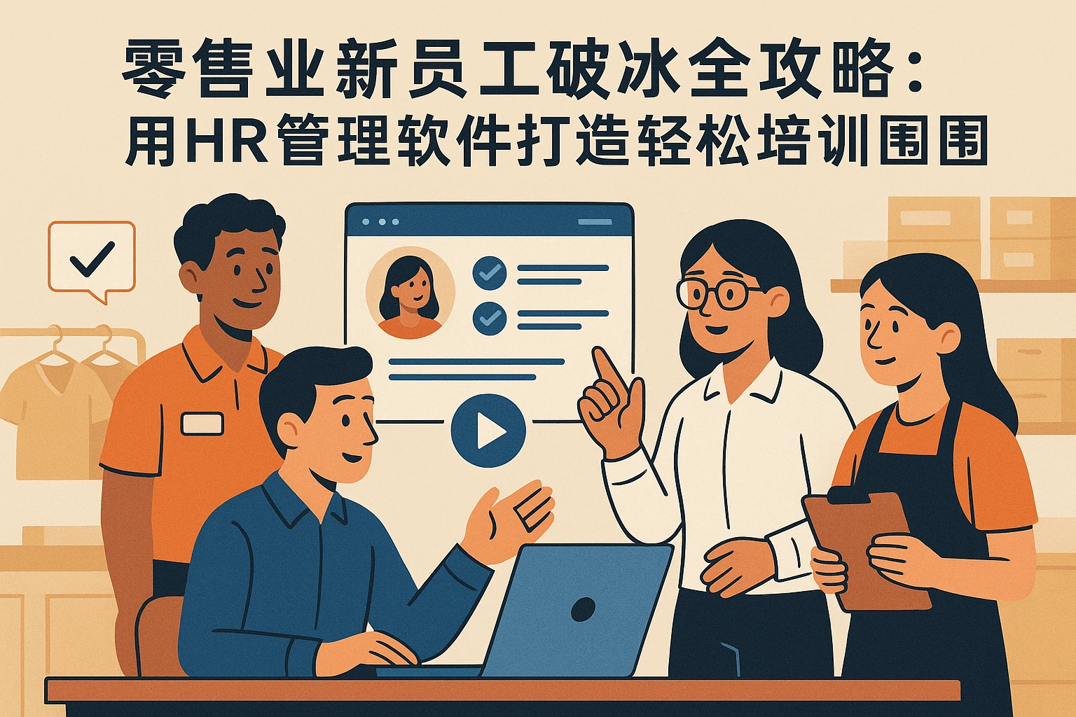 零售业新员工破冰全攻略：用HR管理软件打造轻松培训氛围