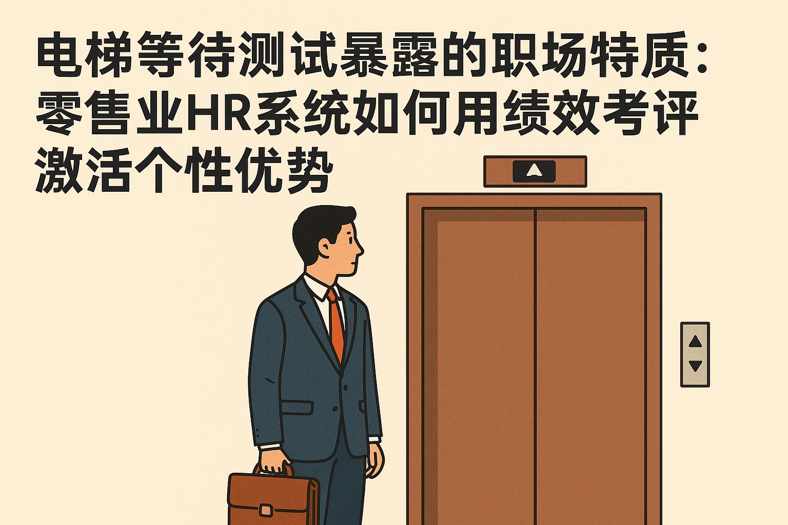 电梯等待测试暴露的职场特质:零售业HR系统如何用绩效考评激活个性优势