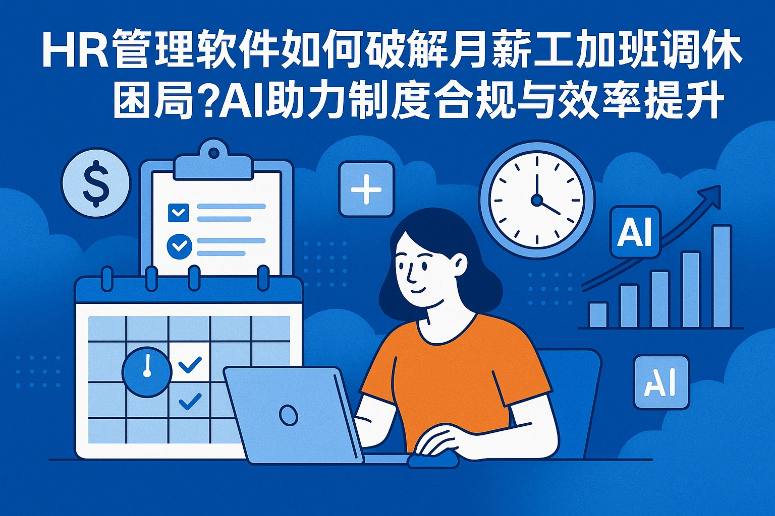 HR管理软件如何破解月薪工加班调休困局？AI助力制度合规与效率提升