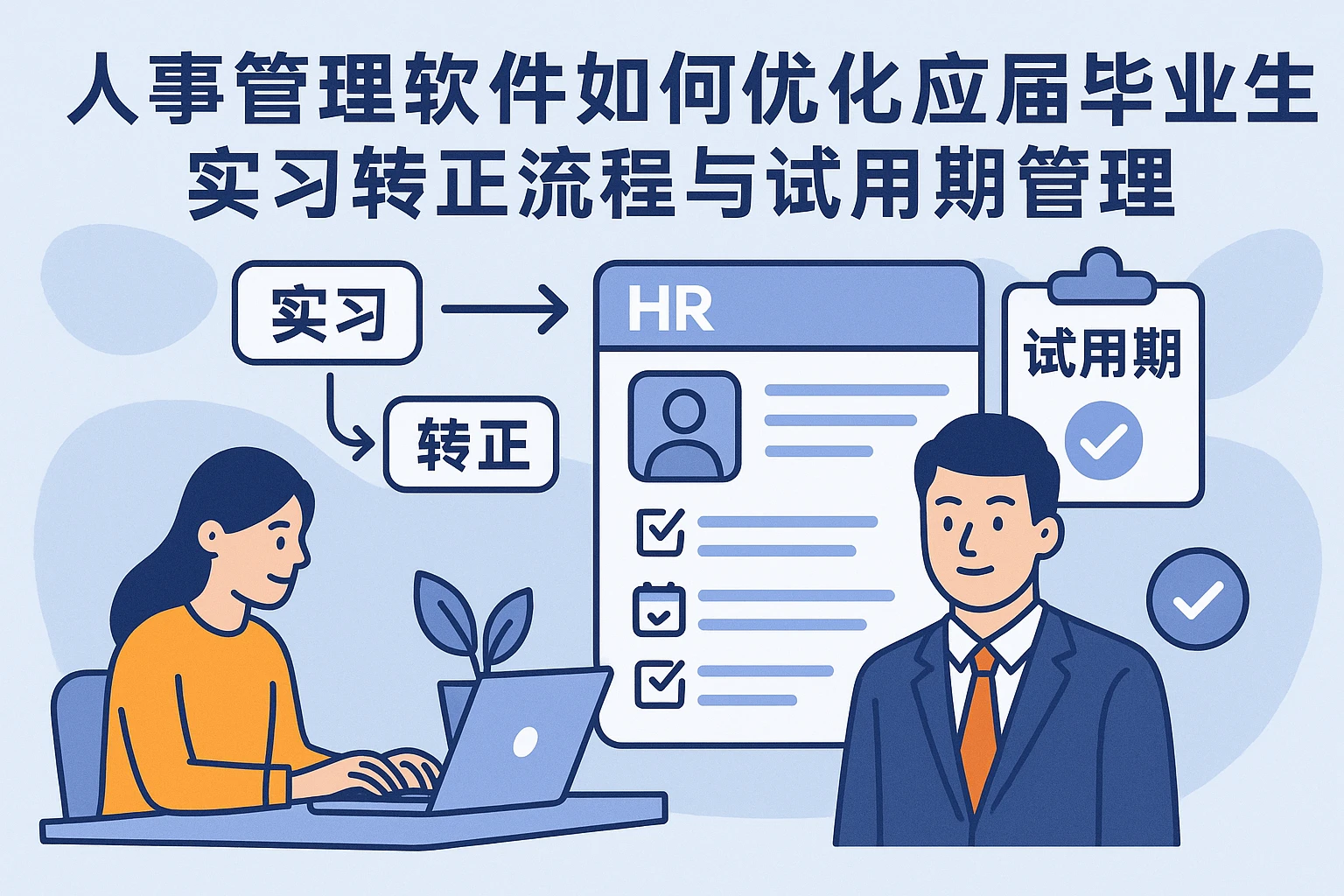 人事管理软件如何优化应届毕业生实习转正流程与试用期管理