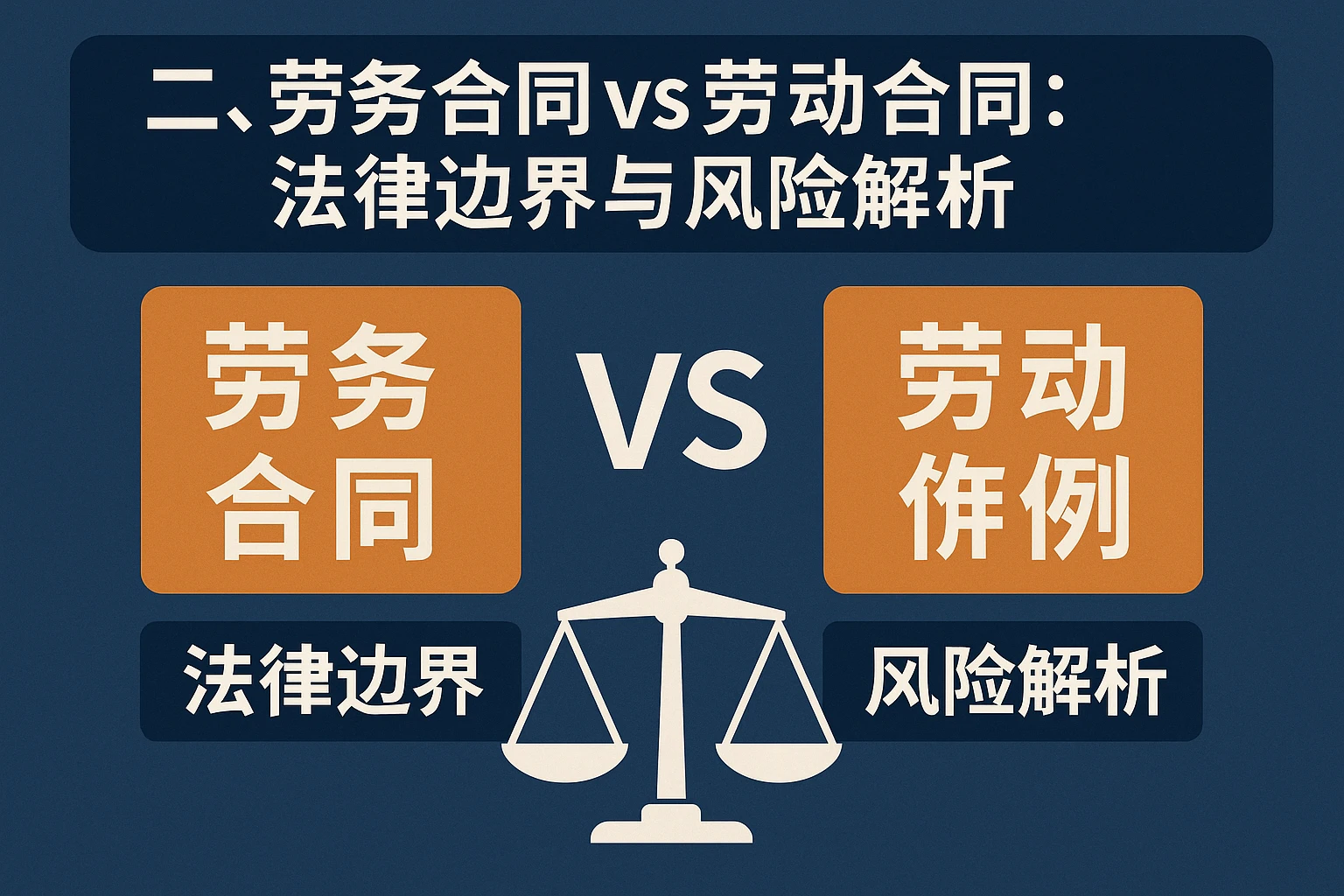 二、劳务合同vs劳动合同:法律边界与风险解析