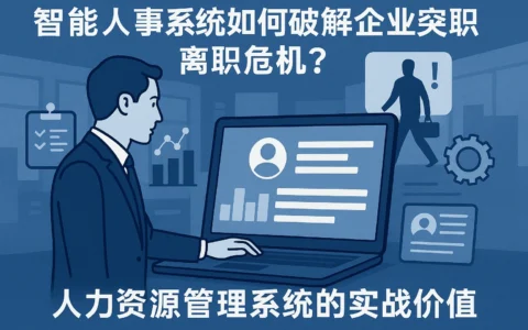 智能人事系统如何破解企业突发离职危机？人力资源管理系统的实战价值