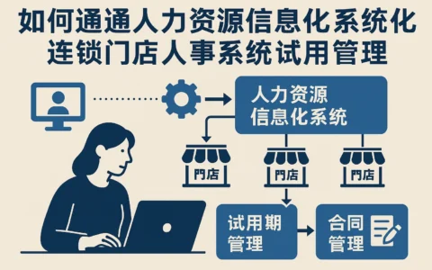 如何通过人力资源信息化系统优化连锁门店人事系统试用与合同管理