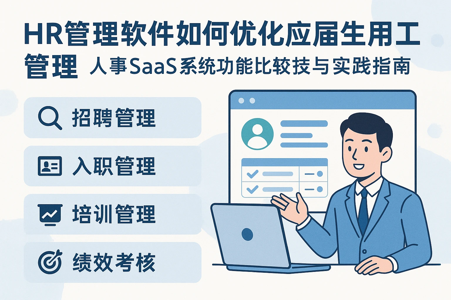 HR管理软件如何优化应届生用工管理:人事SaaS系统功能比较与实践指南