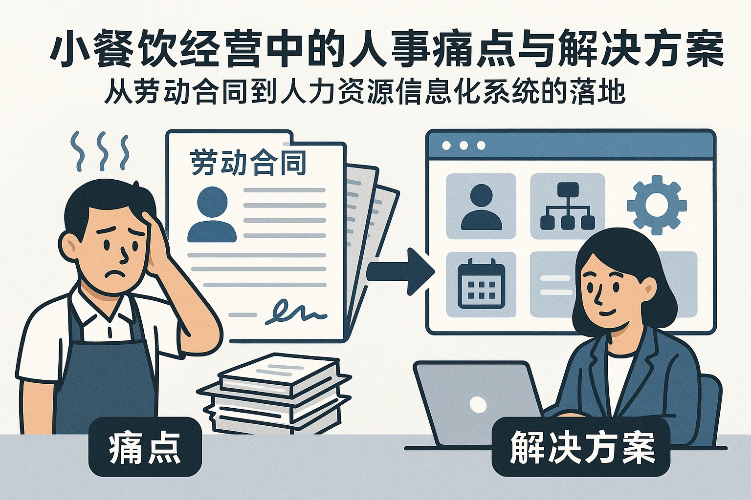 小餐饮经营中的人事痛点与解决方案：从劳动合同到人力资源信息化系统的落地