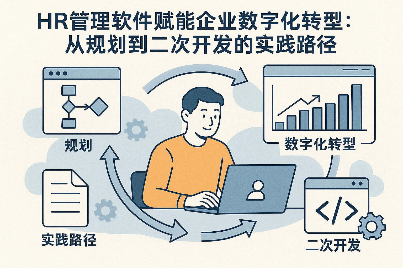 HR管理软件赋能企业数字化转型：从规划到二次开发的实践路径