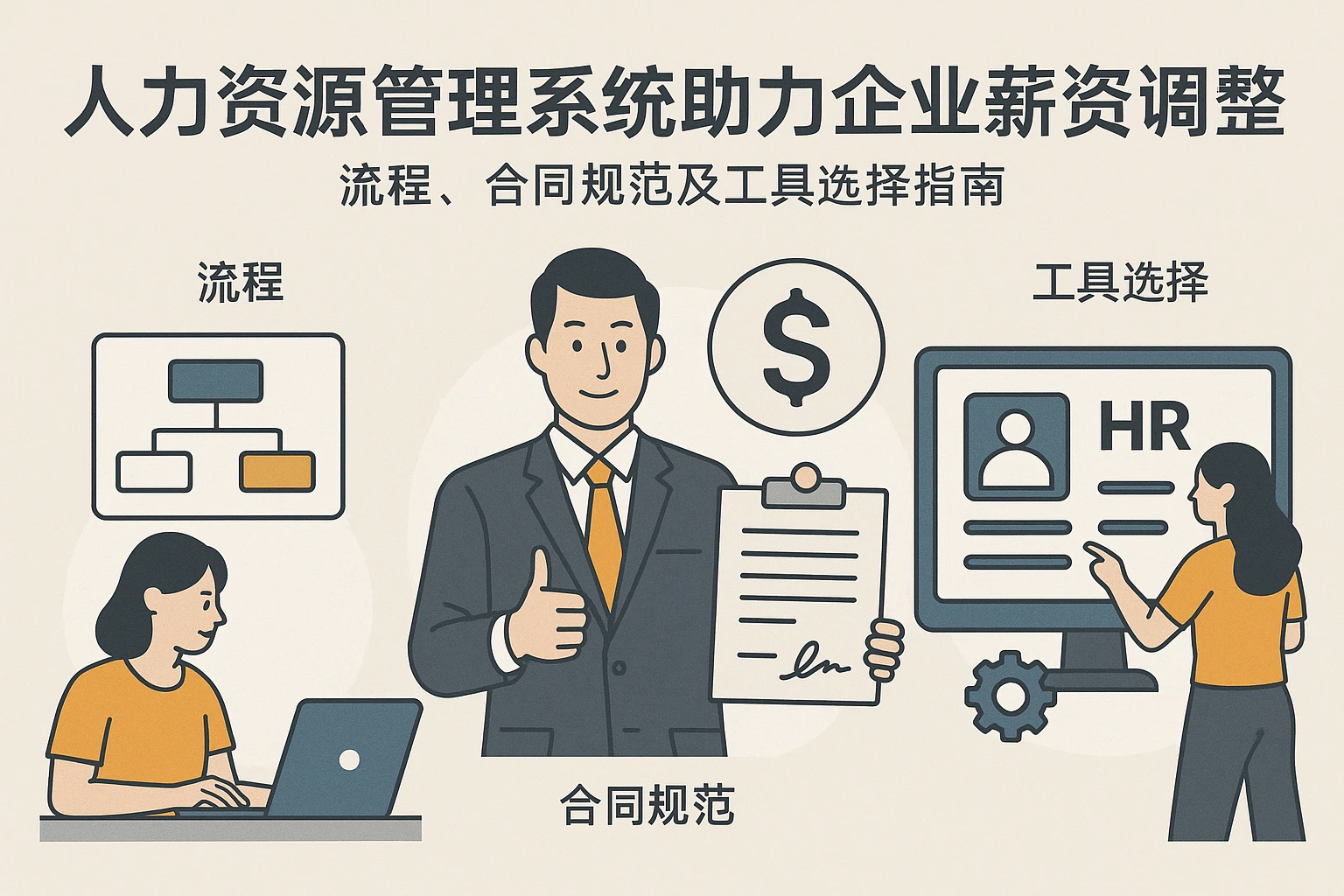 人力资源管理系统助力企业薪资调整：流程、合同规范及工具选择指南