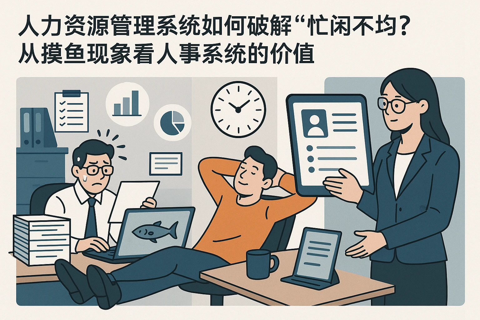 人力资源管理系统如何破解“忙闲不均”?从摸鱼现象看人事系统的价值