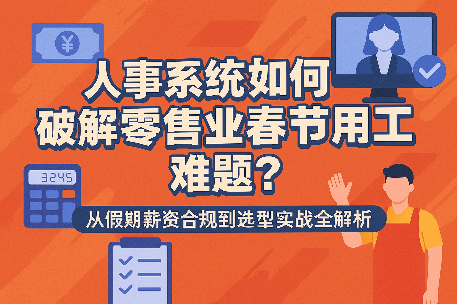 人事系统如何破解零售业春节用工难题？从假期薪资合规到选型实战全解析