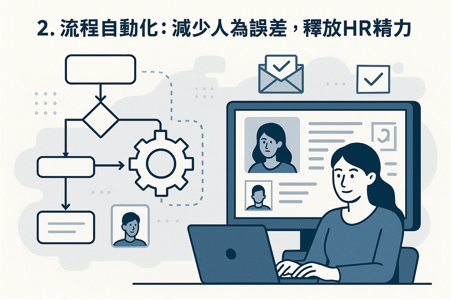 2. 流程自动化：减少人为误差，释放HR精力