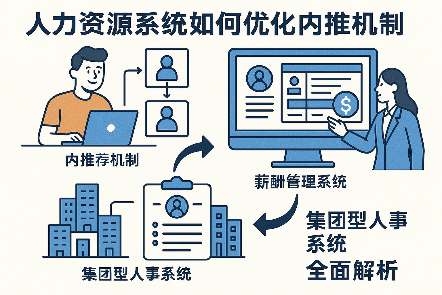 人力资源系统如何优化内推机制:从薪酬管理系统到集团型人事系统的全面解析