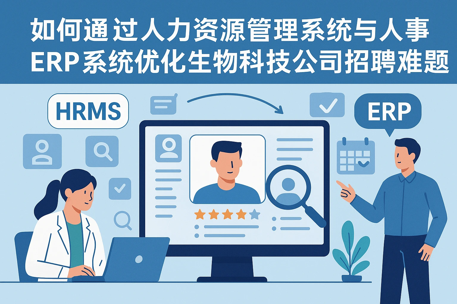 如何通过人力资源管理系统与人事ERP系统优化生物科技公司招聘难题