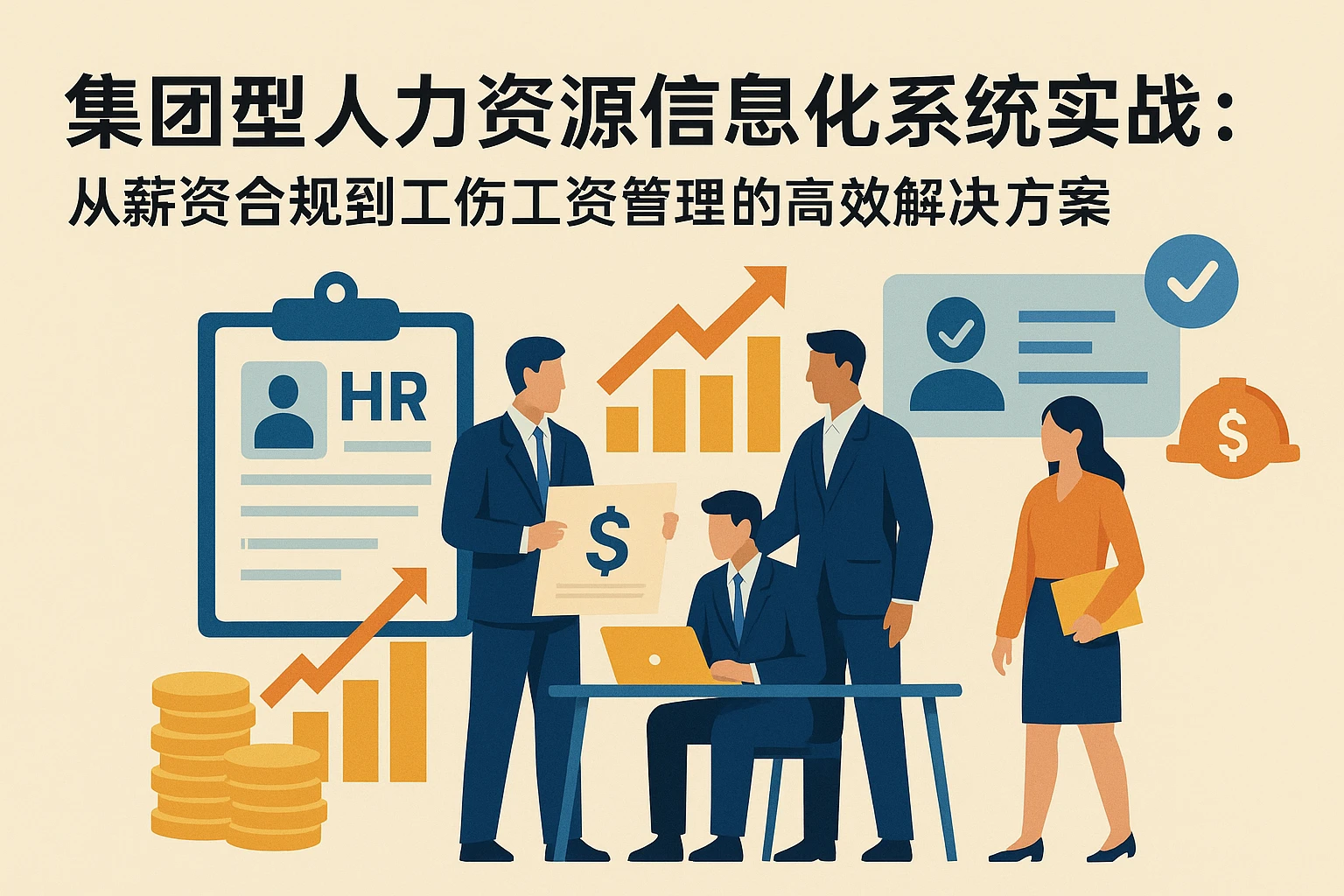集团型人力资源信息化系统实战：从薪资合规到工伤工资管理的高效解决方案