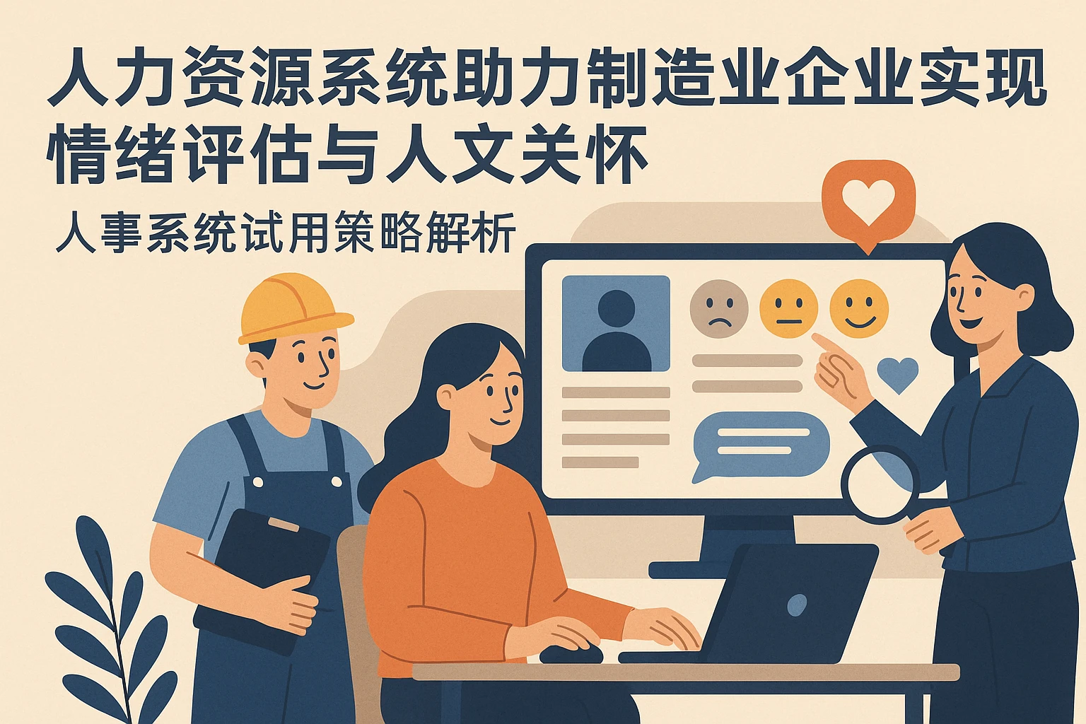 人力资源系统助力制造业企业实现情绪评估与人文关怀,人事系统试用策略解析