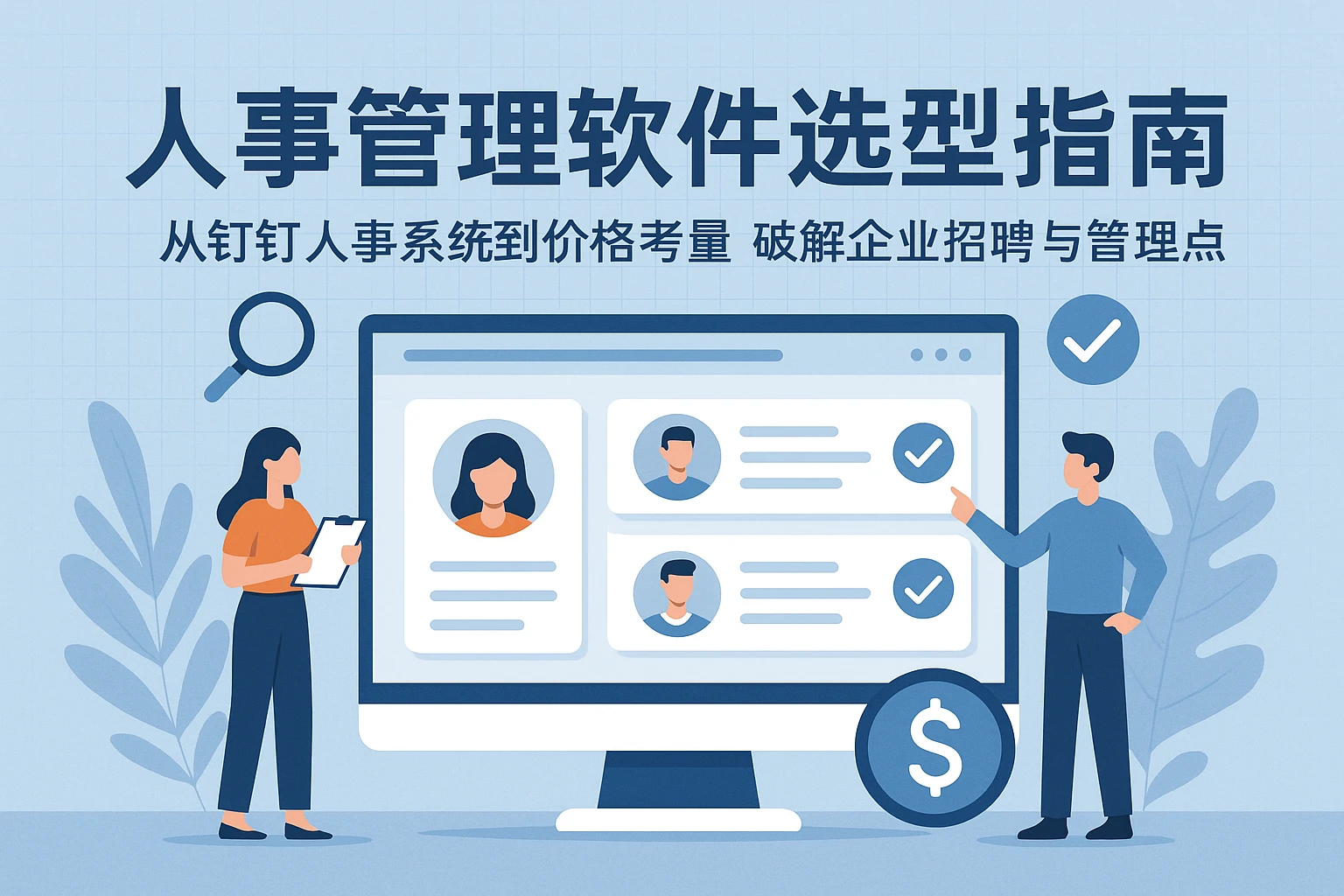 人事管理软件选型指南:从钉钉人事系统到价格考量,破解企业招聘与管理痛点