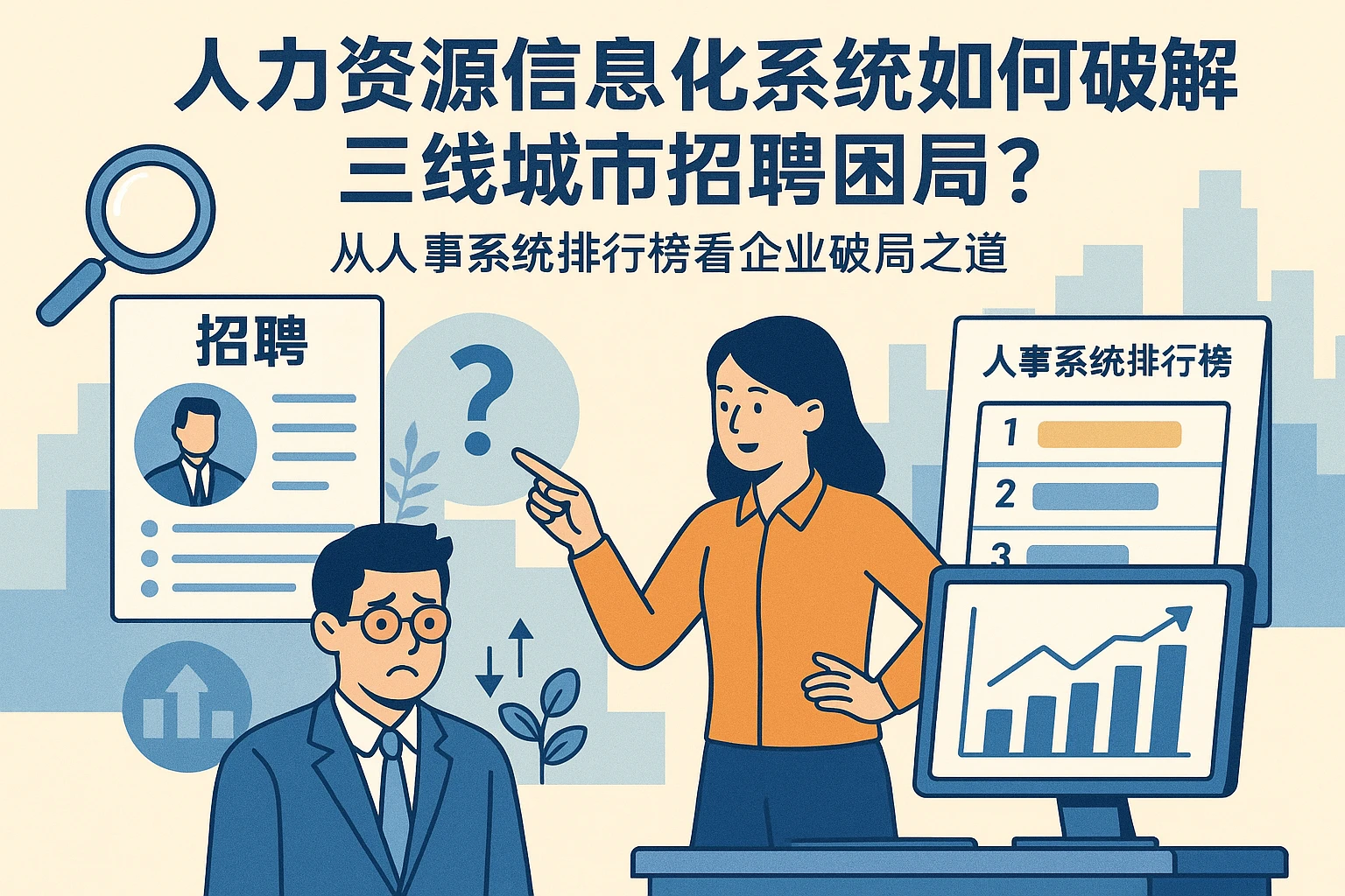 人力资源信息化系统如何破解三线城市招聘困局?从人事系统排行榜看企业破局之道